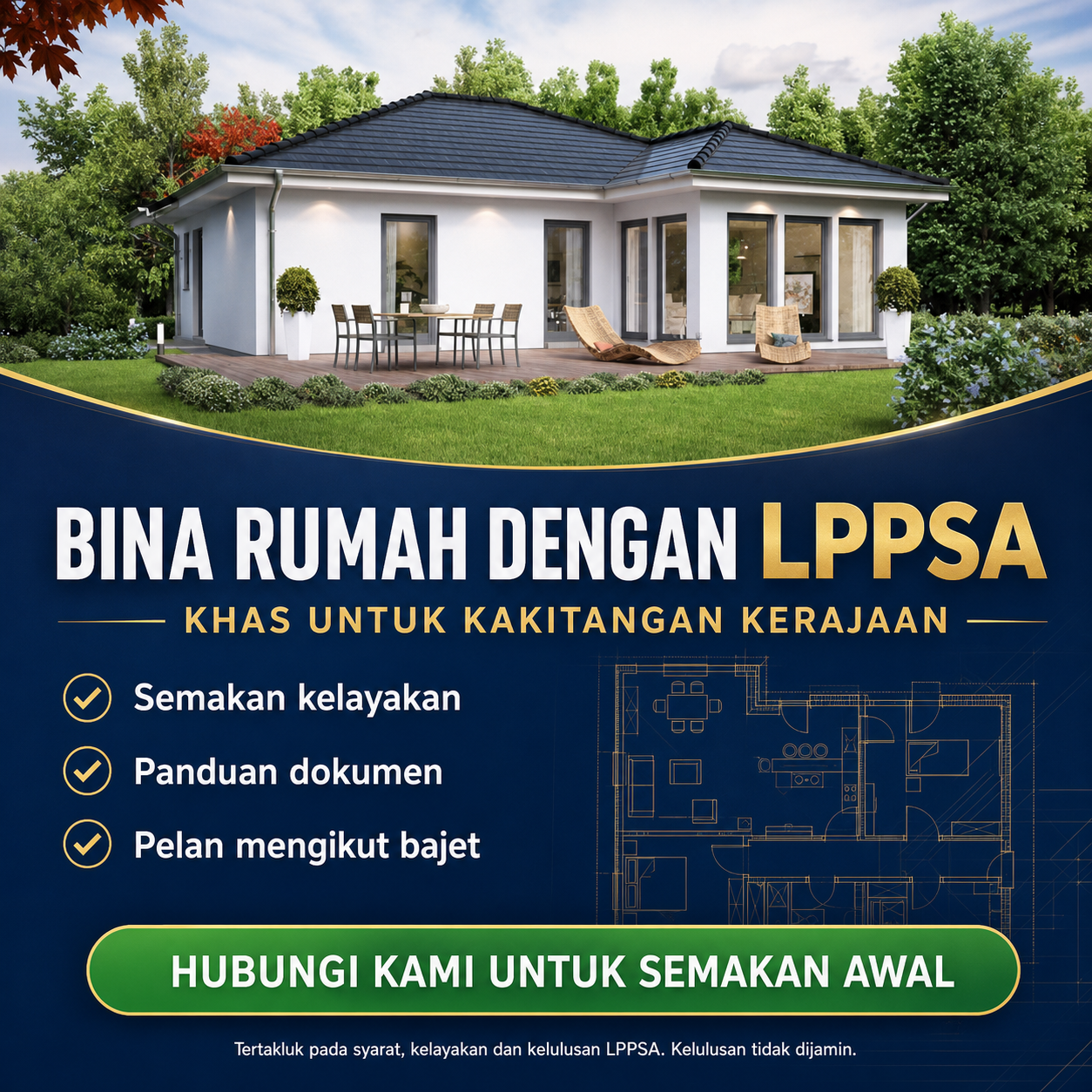 Promosi bina rumah dengan pembiayaan LPPSA untuk kakitangan kerajaan